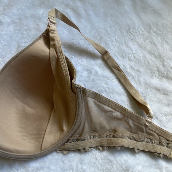 Natori Beige/Nude Lace Nursing Bra 36DD EUC - Picture 5 of 8